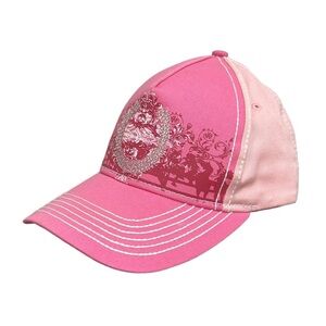 Western Embellished Horseshoe Horse Trucker Hat Pink‎ Adjustable Barbiecore